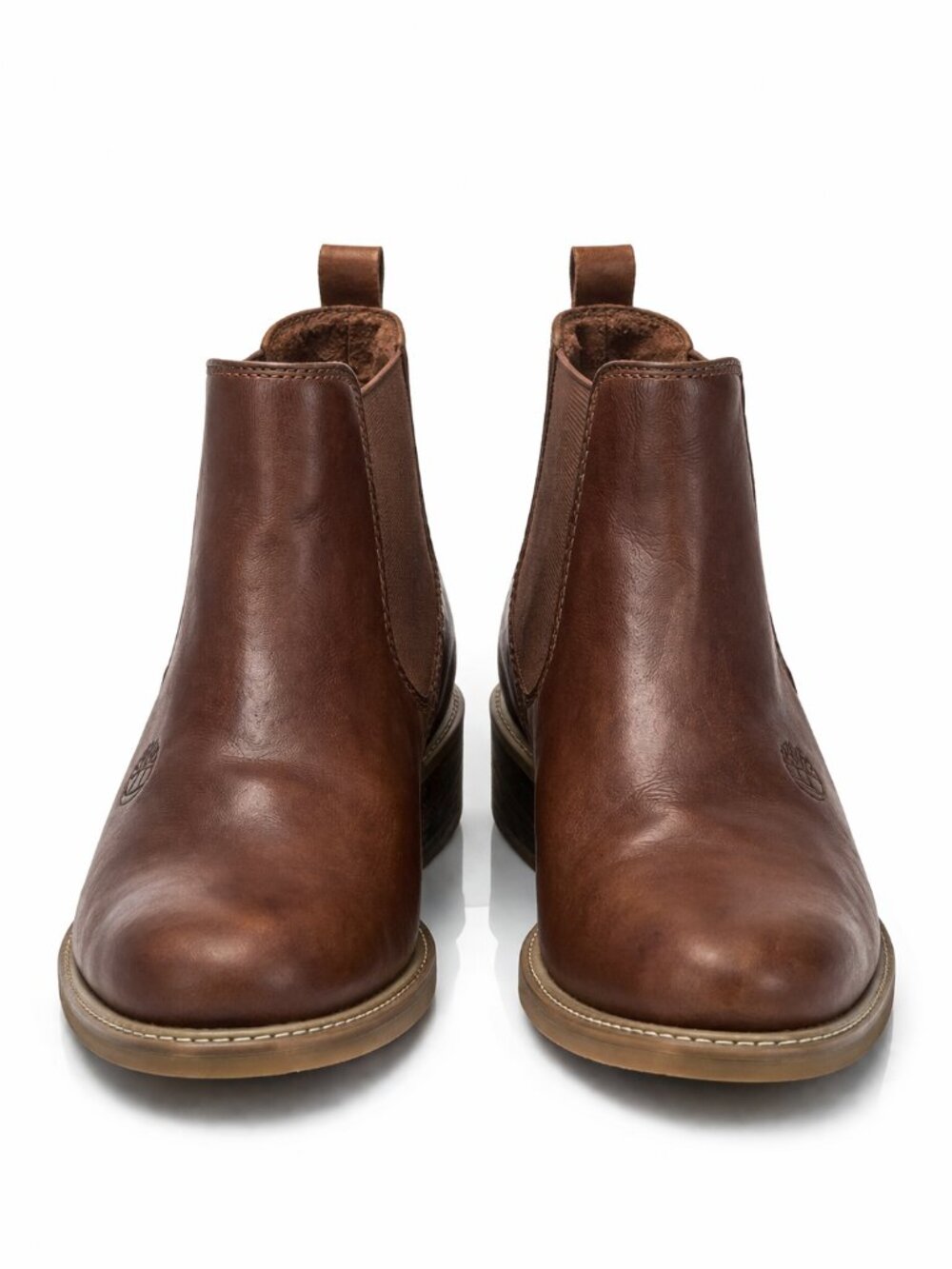 Timberland Brown Leather Heeled Chelsea Ankle Boots Womens 9.5